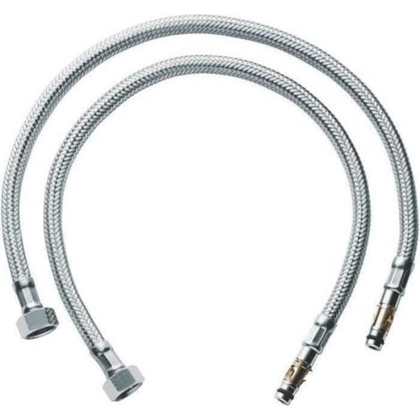 Flexible alimentation annelé - GROHE - 45484000 - Métal - 5 ans de garantie - pieces - paire de robinet (1/2)