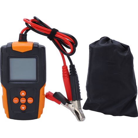 Testeur de batterie intelligent avec alarme sonore, affichage numérique portable, vérificateur de batterie CCA et mesure de résistance. (1/5)