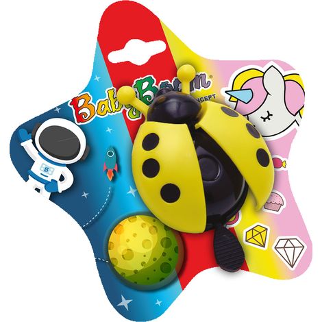 Campanello Bicicletta Sezione 19 mm per Bambine Design Coccinella Suono Nitido Colore Assortito (1/3)