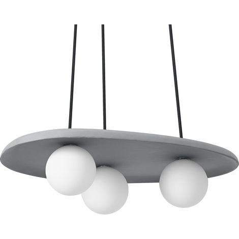 OSRAM Decor Nest Suspension décorative en béton, 3 têtes, avec culot enfichable G9, IP20, gris (1/5)