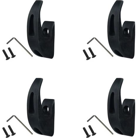1/2/3/4 Accessoires de suspension pour vélo, trottinette électrique et skateboard - 4 jeux noirs (1/5)