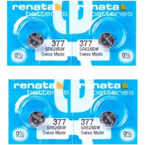 RENATA 377 x lot de 4 piles