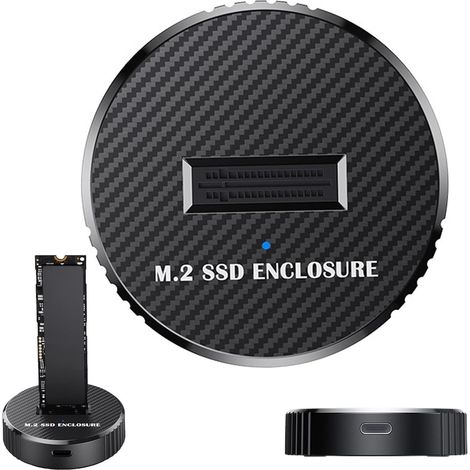 Boîtier pour disque dur, station d'accueil 10 Gbit/s, avec connecteur et couche renforcée, accessoire informatique avec panneau de sécurité, 1 pièce, solution de stockage pour ordinateur portable et d