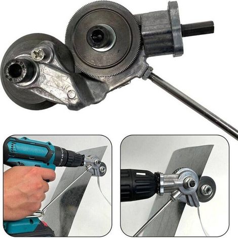 Trade Shop - Kit De Conversión De Taladro A Cizalla Eléctrica Para Corte De Chapa - (1/5)