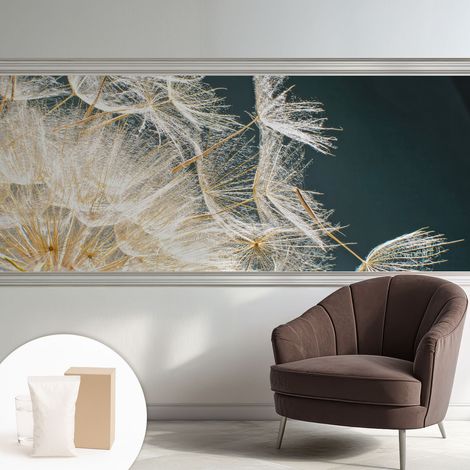 Papier peint intissé décoratif pour salon chambre et cuisine Facile à poser avec colle Pissenlit de légèreté 250x104 cm (1/5)