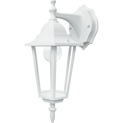"Applique per esterno MILANO bianca con diffusore in vetro downlight IP44" (1/2)