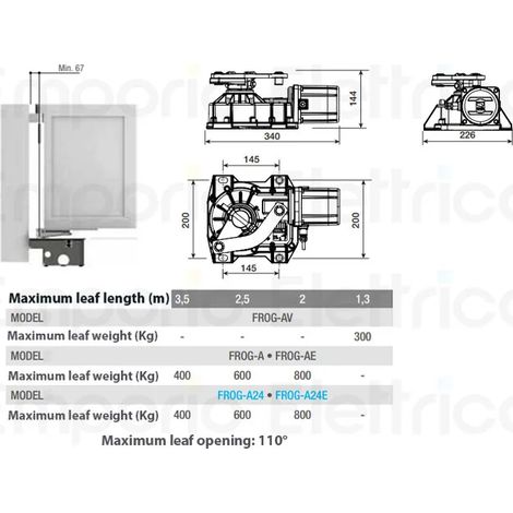came 2 x motoréducteur 230v 001frog-ae frog-ae