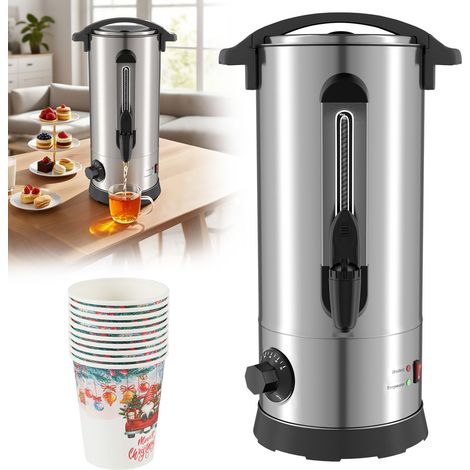 Randaco dispensador de bebidas calientes 10 L – termostato regulable, indicador de nivel, protección contra sobrecalentamient (1/5)