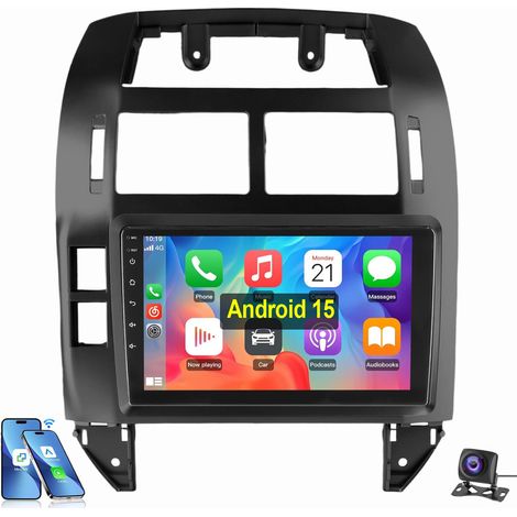 Pour VW Polo 9N 2001-2009 CarPlay Autoradio Android 15 RDS BT GPS 4+64G CAM (1/5)