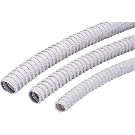 poly pool - 5 m tubo pieghevole (guaina) 2.3.1.1 ø 20 mm grigio (1/2)