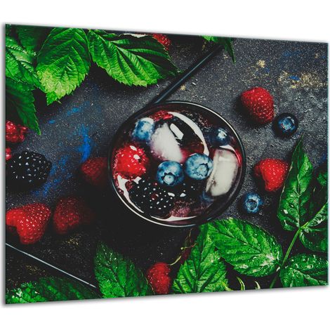PLAQUE DE PROTECTION EN VERRE POUR CUISINIÈRE 60x52 FRUIT (1/5)
