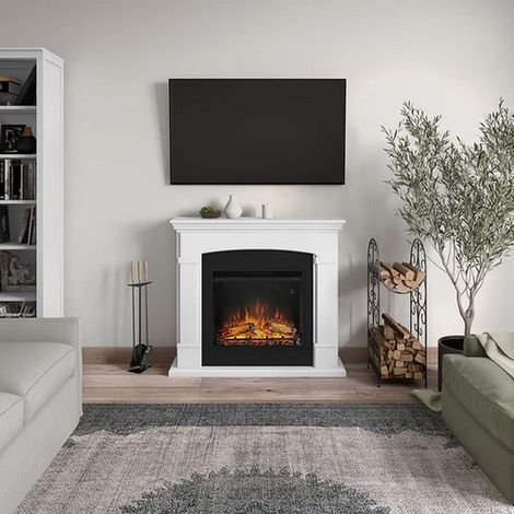 CHIMENEA ELECTRICA TAGU HELMI BLANCA (1/3)