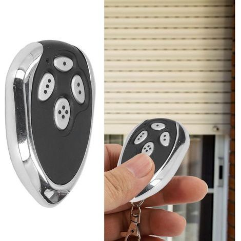 Télécommande Portative 433.92MHz 27A 12V pour Porte Garage/Contrôle Industriel, 100m Autonomie, Anti-Interférence (Plastique/Aluminium, 33g, Batterie incluse) (1/5)