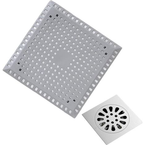 Tapa de desagüe de ducha de malla, atrapa cabellos para ducha, tapón con ventosa de silicona, tapón de silicona para suelo, accesorios de baño (1/5)