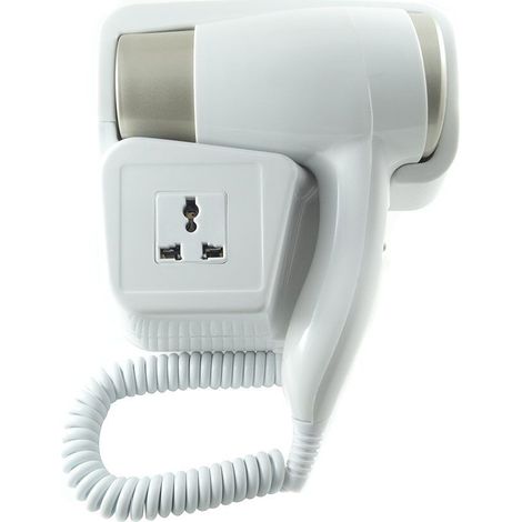 Asciugacapelli Phon Da Parete Muro Per Bagno Albergo Hotel Spogliatoio Da 1300W (1/4)