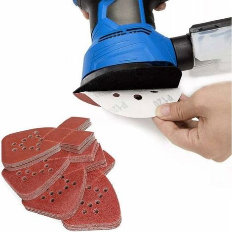 40 feuilles abrasives pour souris pour ponceuse Black and Decker Detail Palm Sander Tous les grades 40 Mixed Grit Pack 40 60 80 (1/5)