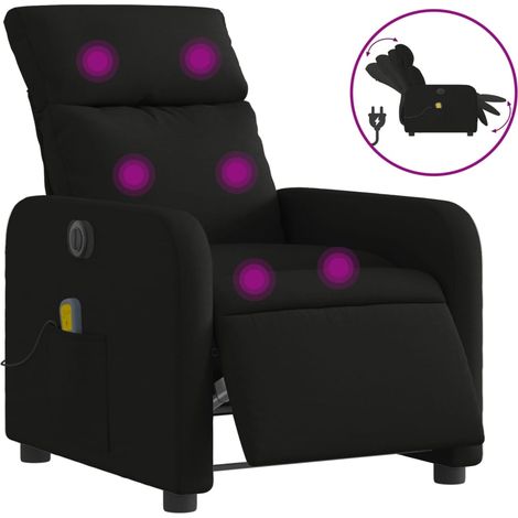 Maison Exclusive - Massagesessel Elektrisch Schwarz Stoff