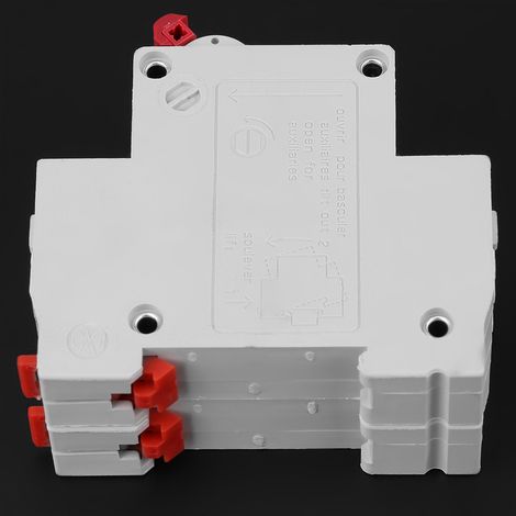 Disjoncteur mini DZ47-63 6A 400V AC 50Hz, pouvoir de coupure 6000A, protection surcharge et court-circuit, interrupteur automatique modulaire (1/5)