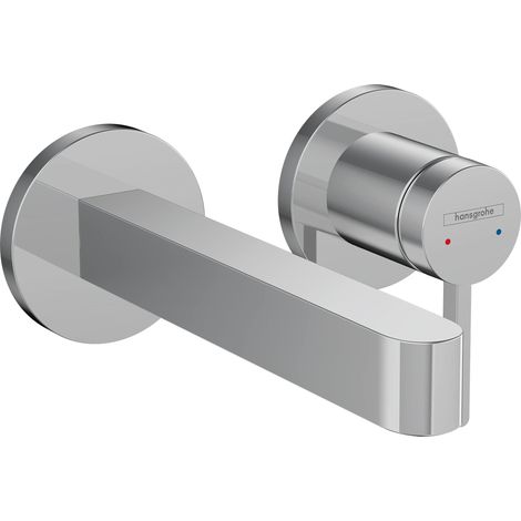 Hansgrohe Finoris - Miscelatore ad incasso per lavabo, montaggio a 2 fori, EcoSmart, cromo 76051000 (1/5)