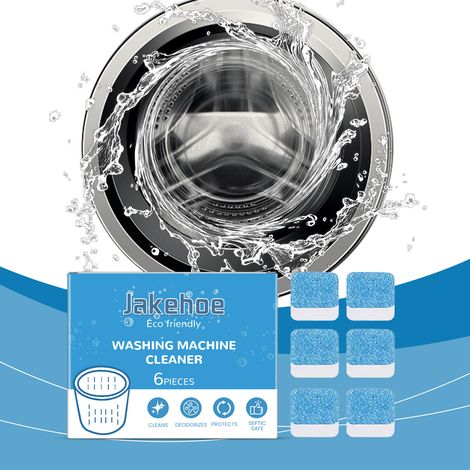 Washing Machine Cleaning Sheets - Daily Maintenance, Deep Cleaning of Drum, Removal of Dirt, Deodorization, and Stain Reduction - 6 Sheets (1/5)