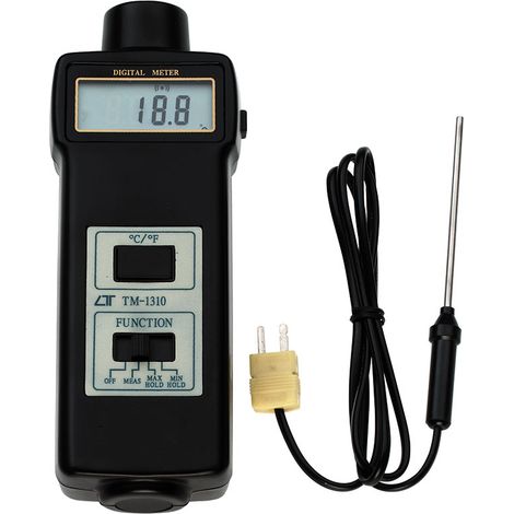 Misuratore di temperatura digitale tascabile con sonde Fervi t055