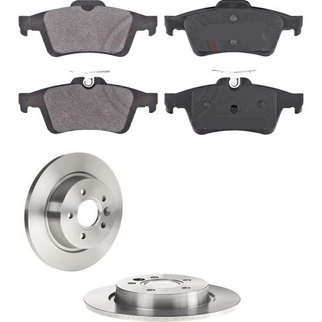 KIT FRENI POSTERIORI compatibile con VOLVO S40 II (544) - DISCHI + PASTIGLIE OEM: P 24 148 / 17605 /SOSTITUZIONE DIRETTA/BASSA POLVERE/SILENZIOSO (1/5)