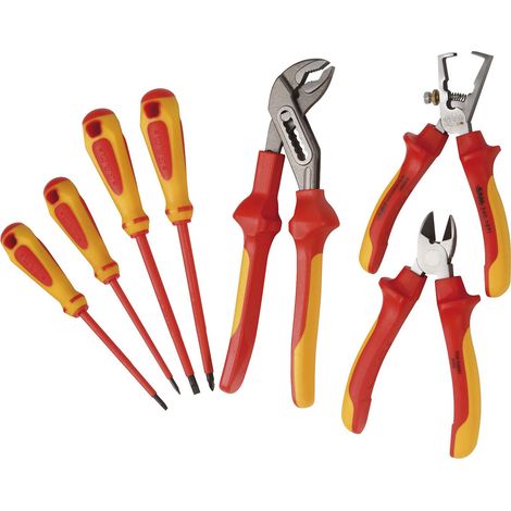 Jeu de pinces SAM, L. (hors tout) 254 mm, 7 pièce(s) ( Prix pour 1 )
