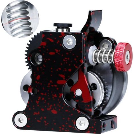 Ricambi per stampanti 3D - Ugelli per stampanti 3D - Estrusore a denti elicoidali in POM, componenti interamente in metallo, portatile, adatto a diverse stampanti 3D