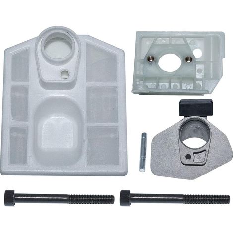 Base de boîtier d'adaptateur de filtre à air de carburateur avec kit de boulons pour tronçonneuse chinoise 5200 5800 52cc 58cc Pièce de remplacement. (1/5)