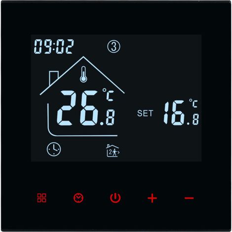 Thermostat intelligent WiFi convivial conçu pour une régulation optimale de la température dans les chaudières à eau et gaz (chauffage électrique au sol) (1/4)