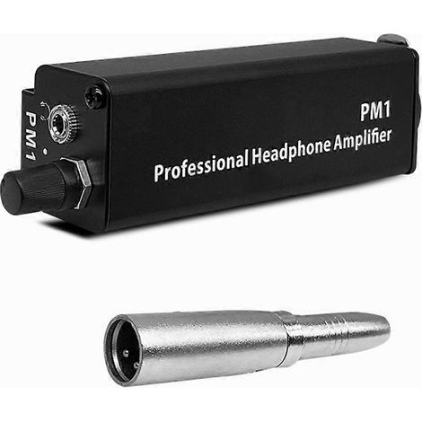 PM1 Professioneller Kopfhörerverstärker, XLR-auf-3,5-mm-Konverter, Audio-Interface, Mini-tragbarer Hi-Fi-Kopfhörerverstärker (1/5)