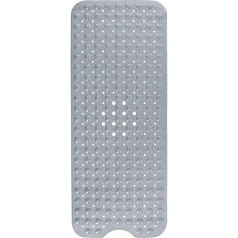 Tapis de bain, tapis de bain avec 200 ventouses, tapis de bain tapis de douche antidérapant 100 x 40 cm(grise) (1/4)