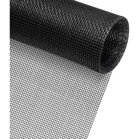 Moustiquaire de fenêtre 120 x 250 cm - Zwart - Grillage - Moustiquaire universelle - Moustiquaire sur mesure - Fabriquez votre propre moustiquaire - Anti-moustique - Moustiquaire de porte (1/5)