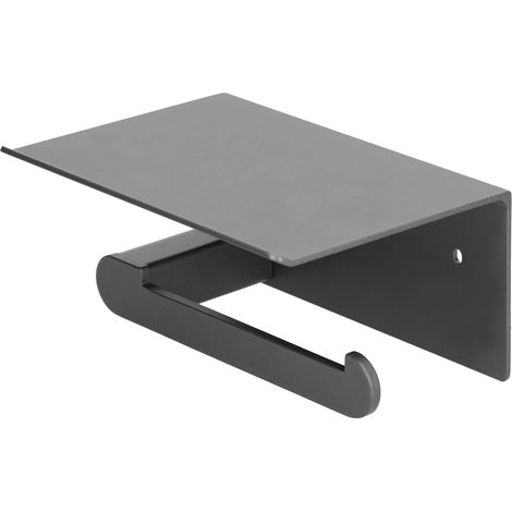 Support de Papier Toilette, Support de Papier Toilette Auto-adhésif Support Mural pour téléphone Portable résistant aux Rayures avec étagère pour Salle de Bain (1/5)