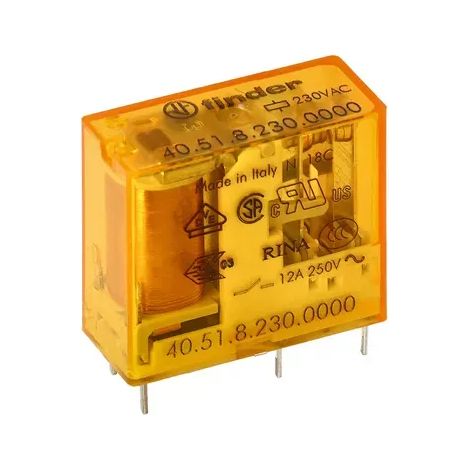 FINDER 405182300000 - Mini relè Serie 95, 2 scambi 12 A
