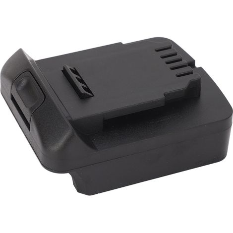Adaptateur de batterie pour perceuses Black & Decker LB20, LBX20, LBXR20, PCC680L, PCC681L, PCC682L, compatible avec accus lithium Dewalt 20V DCB200, DCB203, DCB204, DCB206. (1/5)