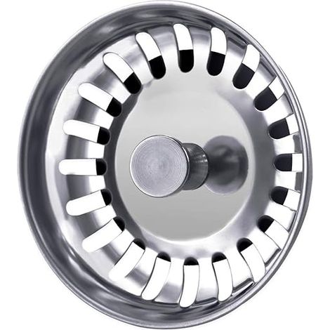 78mm Bouchon evier Cuisine Universel en Acier Inoxydable Filtre Evier,argenté