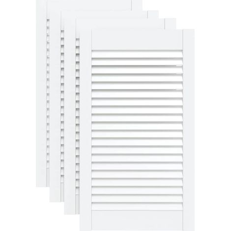 Maison Exclusive - Puerta de armario lamas 4 uds madera pino blan (1/5)