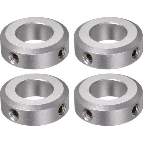 4pcs Bague de Réglage Bague Arrêt d'axe Butée Arbre Collier 17mm Alésage Aluminium Alliage 32mm OD, 10mm Largeur pour Roue Brouette Pont Boîte Vitesses CNC (1/5)
