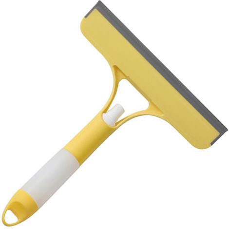 Nettoyeur de miroir de salle de bain multifonctionnel avec poignée confortable, raclette pour vitres, outil de nettoyage pour la maison (1/5)
