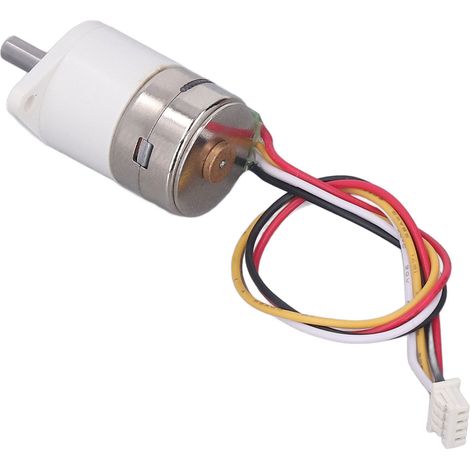 Moteur pas à pas micro sans balais à torsion élevée et vitesse lente, réducteur électrique 12 V CC biphasé à 4 fils, engrenages métalliques (1/5)