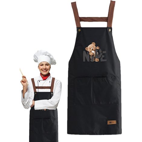 Adjustable Tool Apron, Waterproof Gardening Apron, Apron with Pockets, Potting Shed Apron, Gardening Accessories, Waterproof Adjustable Garden Tool Apron for Home Baking Gardening (1/5)