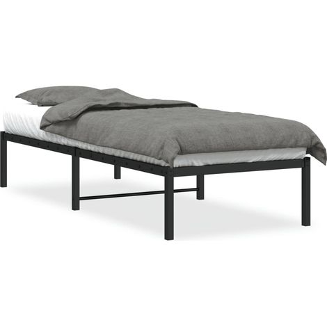 Maison Exclusive - Estructura de cama de metal negro 80x200 cm