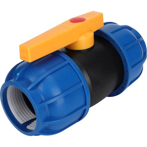 Raccord de tuyau PE 63mm avec vanne à bille - Accessoire de raccordement pour conduite d'eau (1/5)