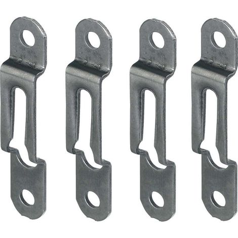 Cyclingcolors – Ferrure d'assemblage acier bronze 4x – Épaisseur bois 16mm – Largeur 12mm – Attache fixation pour tableau, cadre, meuble, lit, équerre, plinthe (1/3)