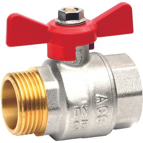 Rubinetto a sfera a farfalla MF 1/2"