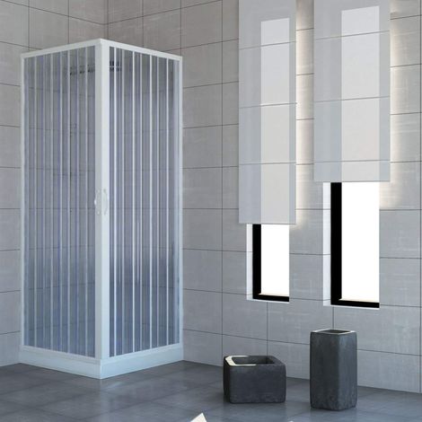 Box doccia in pvc h 185 cm mod. Acquario 70x100 apertura centrale