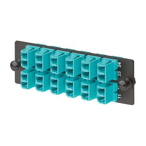 Panduit FAP12WAQDLCZ adattatore di fibra ottica LC Nero