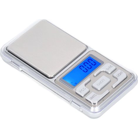 Mini balance de cuisine électronique avec écran LCD rétroéclairé, outil de mesure de bijoux de poche, 500 g, précision 0,01 g (1/5)