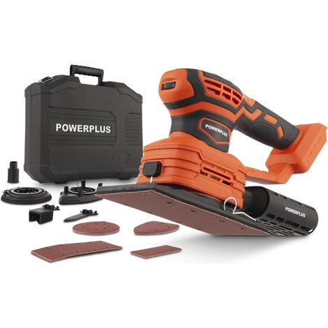 Powerplus Dual Power Ponceuse multiple POWDP50500 - Ponceuse 20V - sans batterie ni chargeur - 25 accessoires
